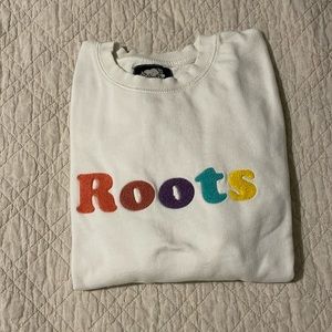 Roots Multicolored Embroidered Crewneck (Women’s S)